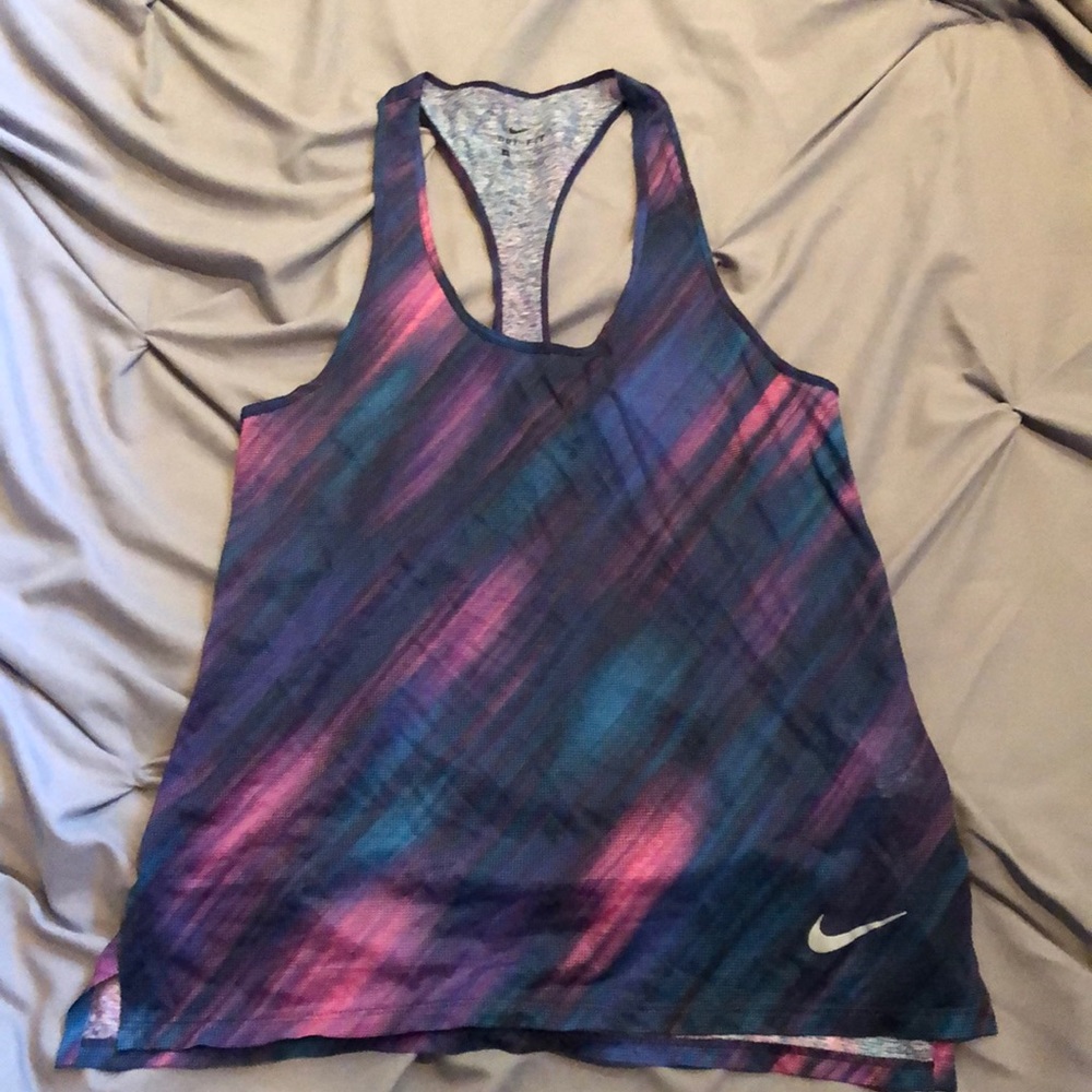Nike Dri Fit racetrack tank Size Small